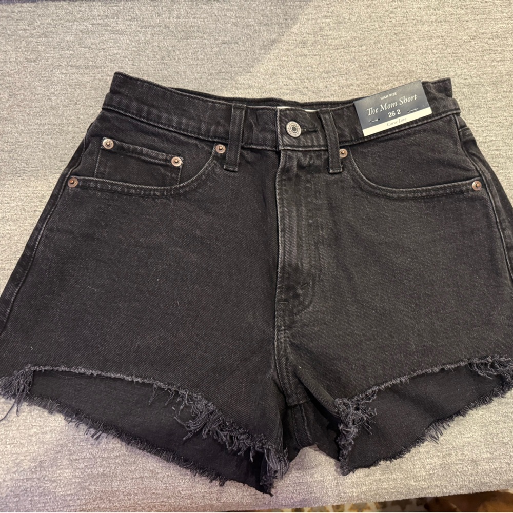Abercrombie & Fitch Black Jean Shorts